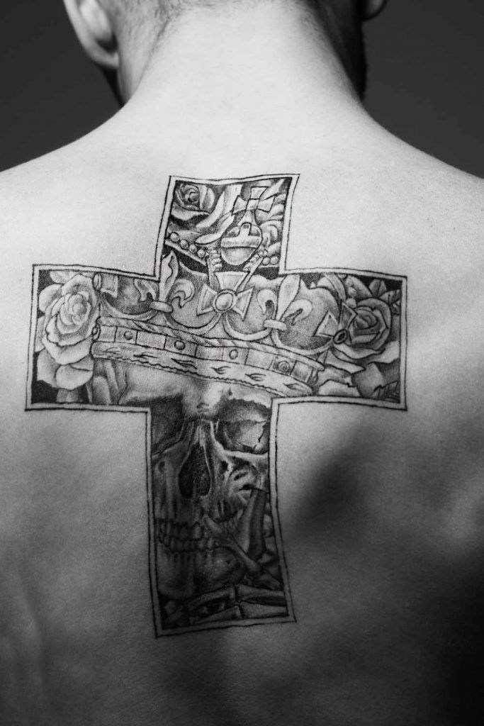 Cross Tattoo Design HAF00014  TattooJohnnycom