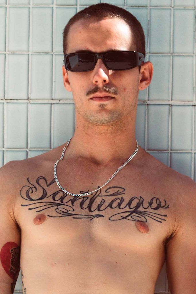 Tatuagem com letras #menstattoos #tattoosformen