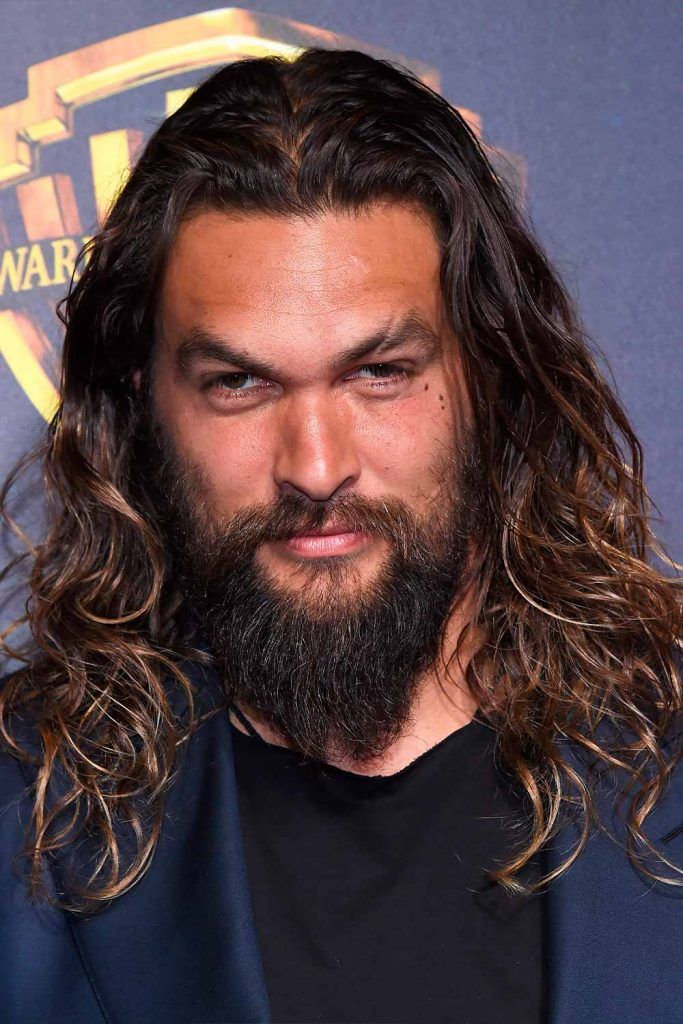 Jason Momoa’s Long Highlighted Curls