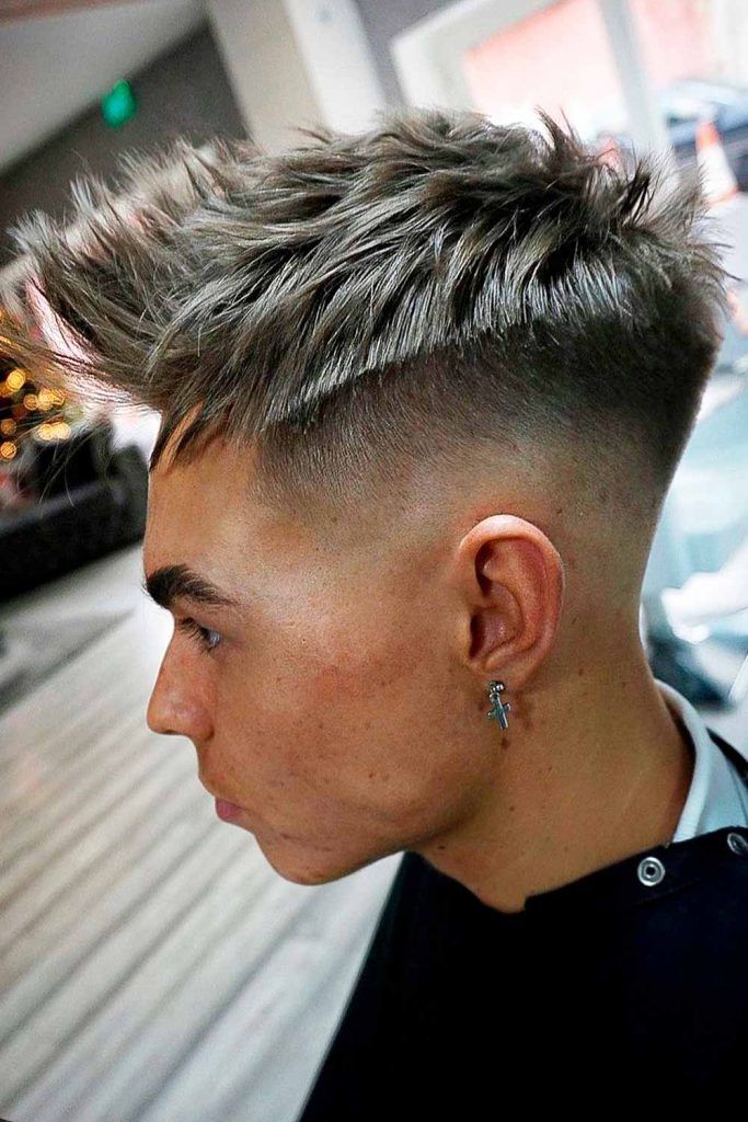 Faux Hawk Haircut Bald Fade Steps Spikes 683x1024 