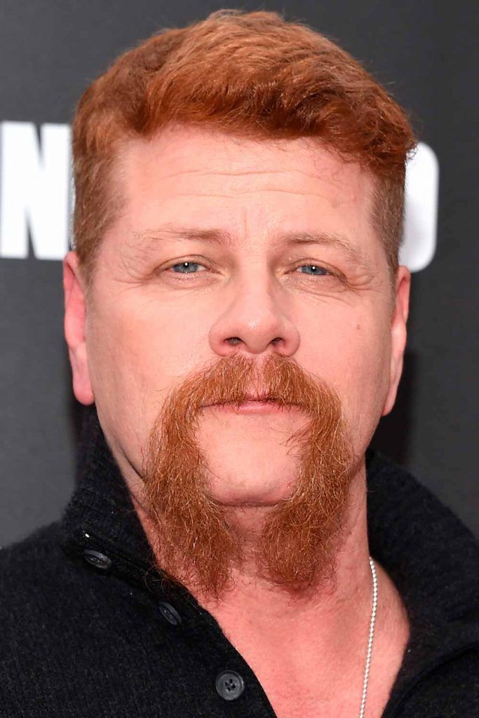 Red And Long Michael Cudlitz Moustache #horseshoemustache #horseshoemoustache #mustache #moustache
