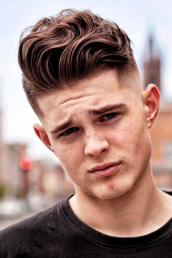 Quiff Wavy Hairstyle #mediumhaircutsformen #mensmediumhairstyles