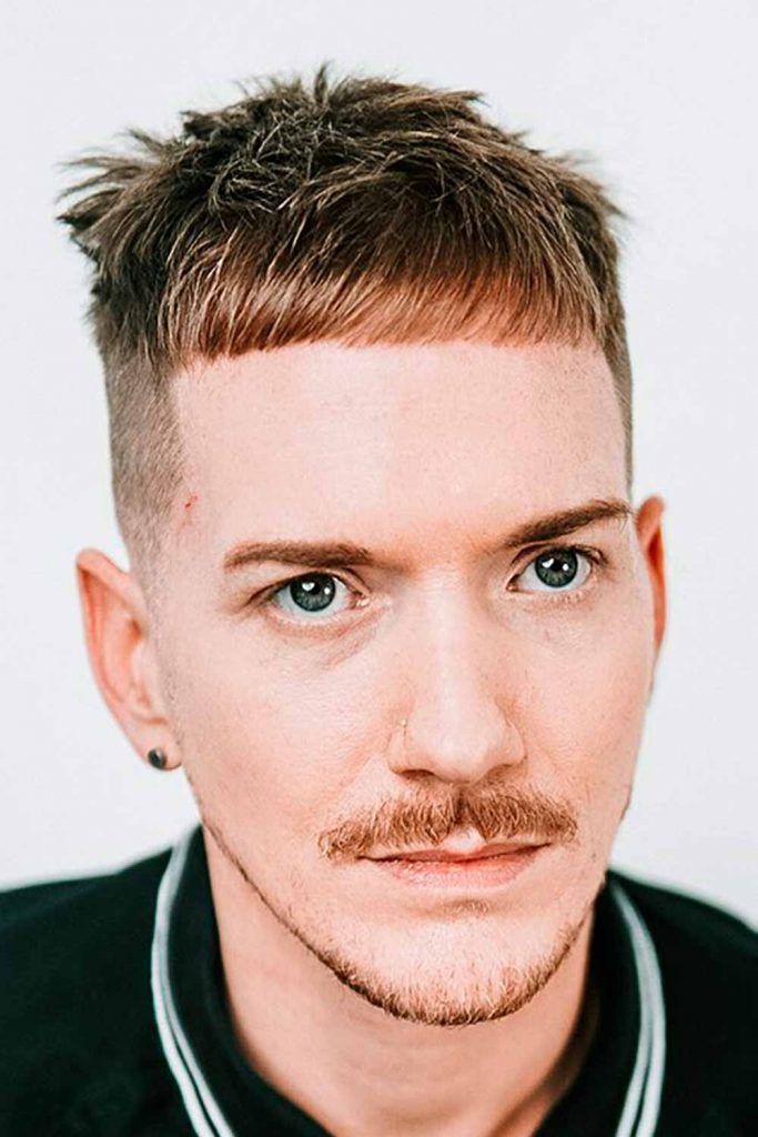 mens hairstyles for thin hair short sides long top cropped