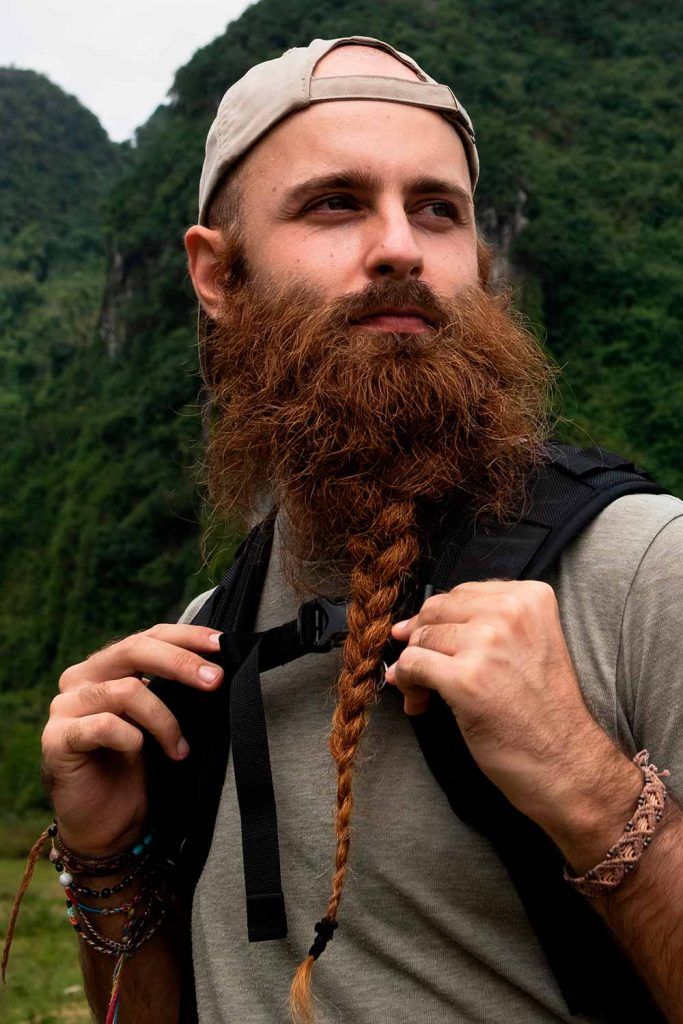 Extra Long Braid Viking Beard #braidedbeard #vikingbeard #viking #vikingbeardstyles #vikingbeards