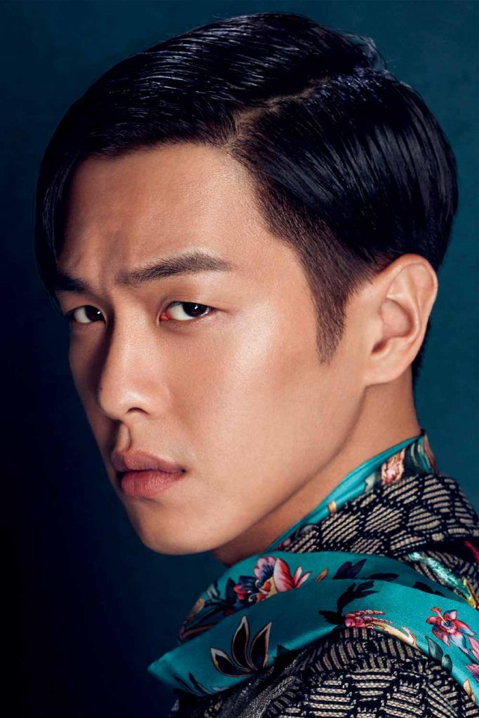 Slick Side Part #asianhairstyles #asianhairmen