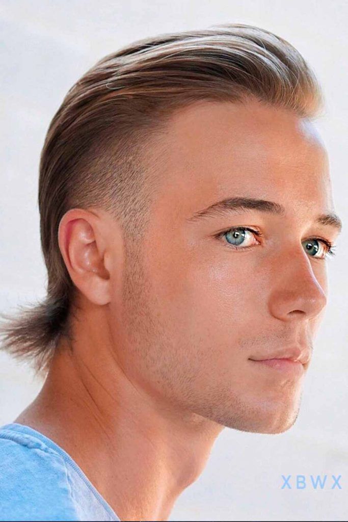 How To Trim Your Sideburns Short Faded Mullet Undercut 683x1024 