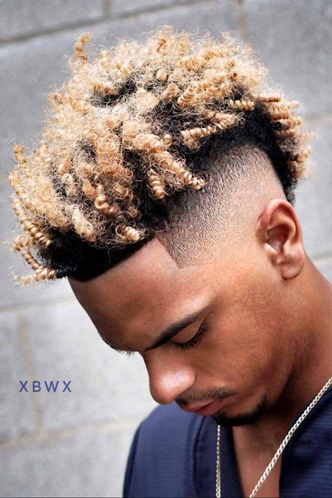 Mohawk Fade Undercut Afro Curls Twist Highlights 683x1024 