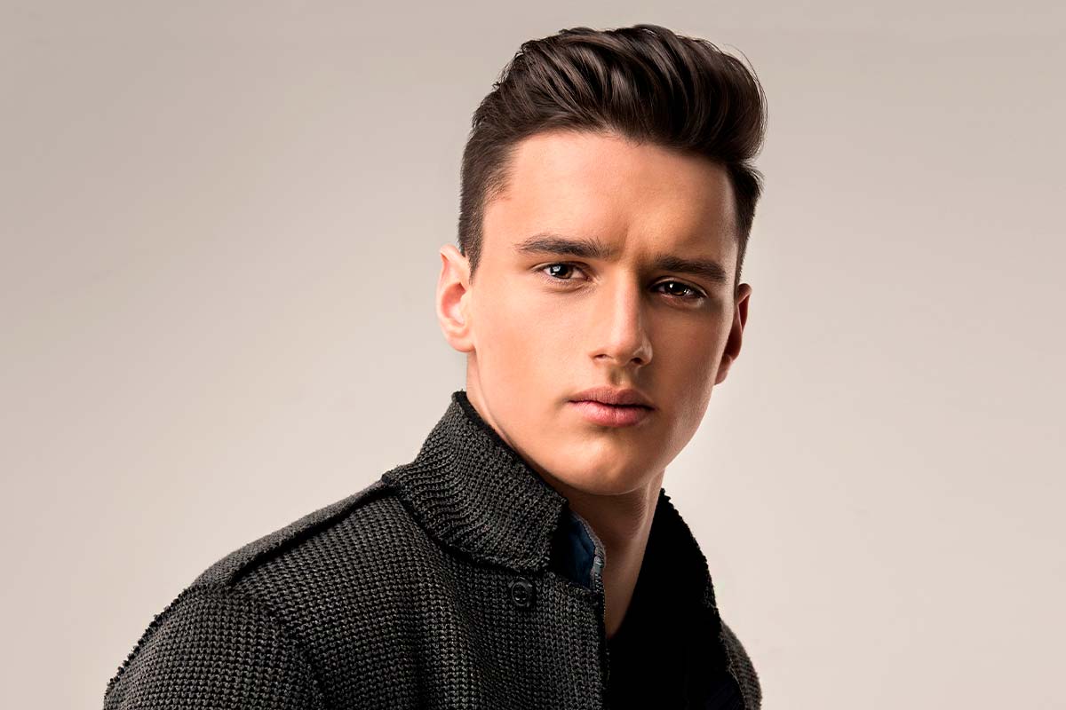 Quiff Hairstyle with Taper Haircut: Handsome Male Style
