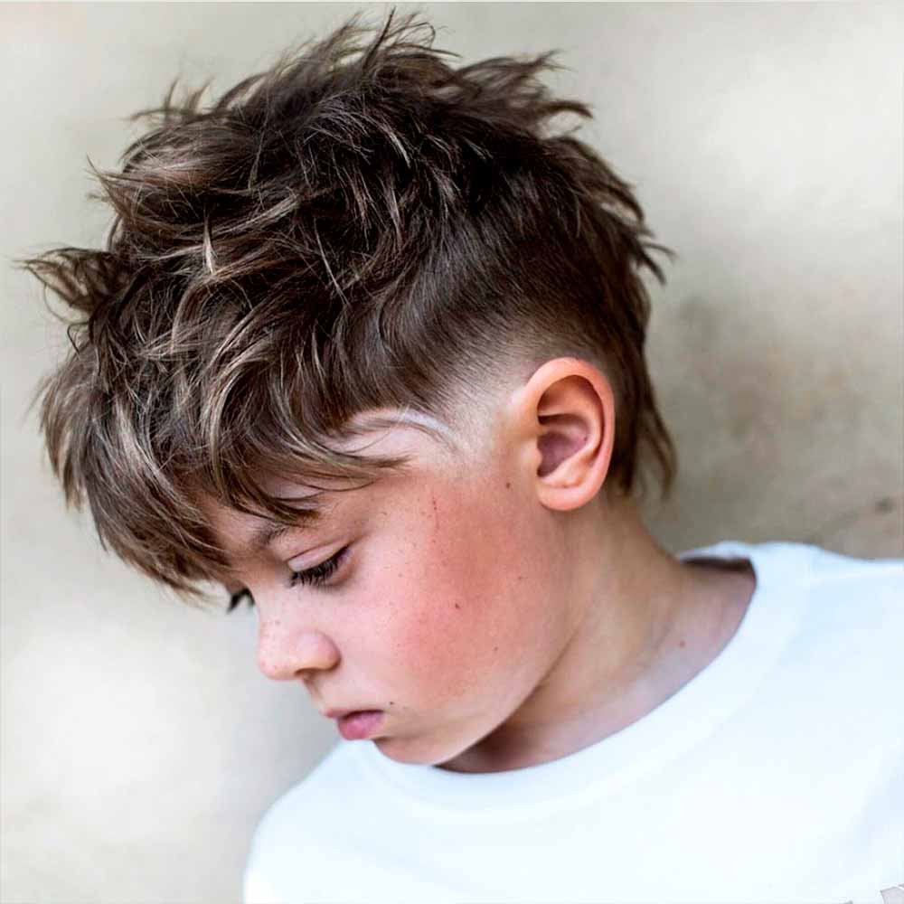 Medium Length, Spikes, Fade #toddlerhaircuts #littleboyhaircuts #toddlerhairstyles