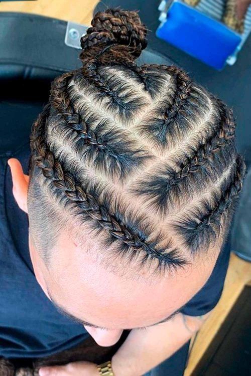 Man Bun Braids With The Best Photo Collection For 2022 - Mens Haircuts