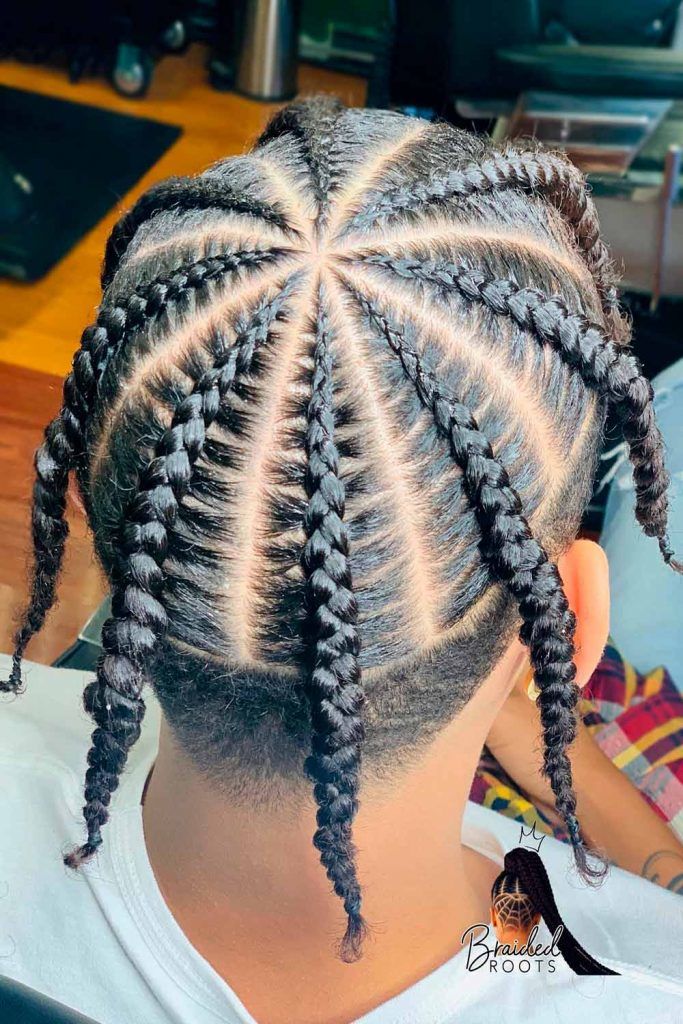 Toddler Boys Braids, Pop Smoke braids are a popular classic, so to help  them stand out and give them a unique touch, section the hair with a  zig-zag parting as opposed to