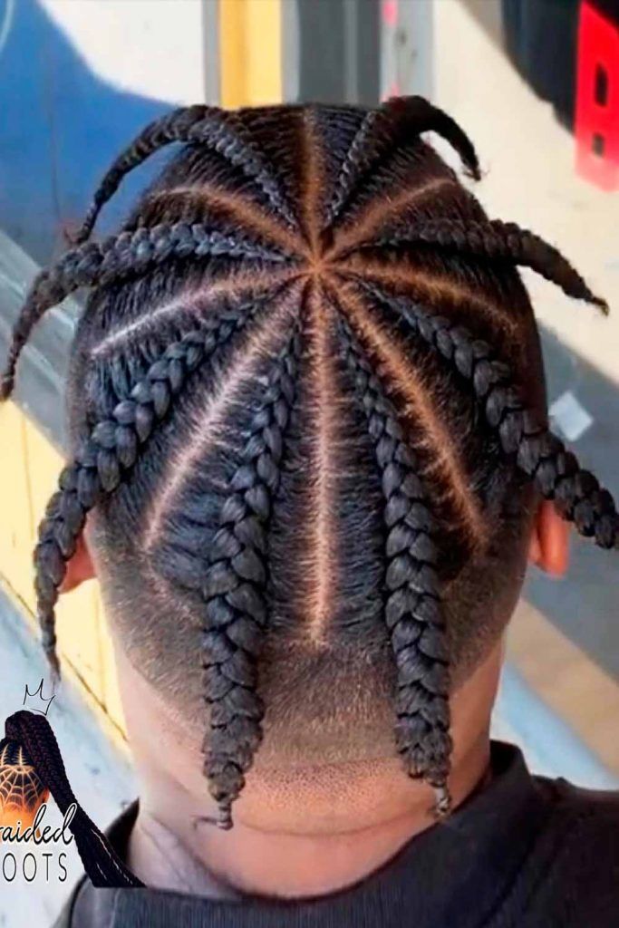 Short Pop Smoke Braids Men #popsmokebraids #braidsformen #cornrows