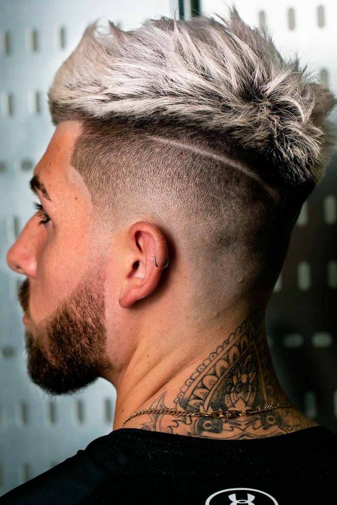 Spiked Fade #silverhairmen #silverhair #greyhair #grayhair