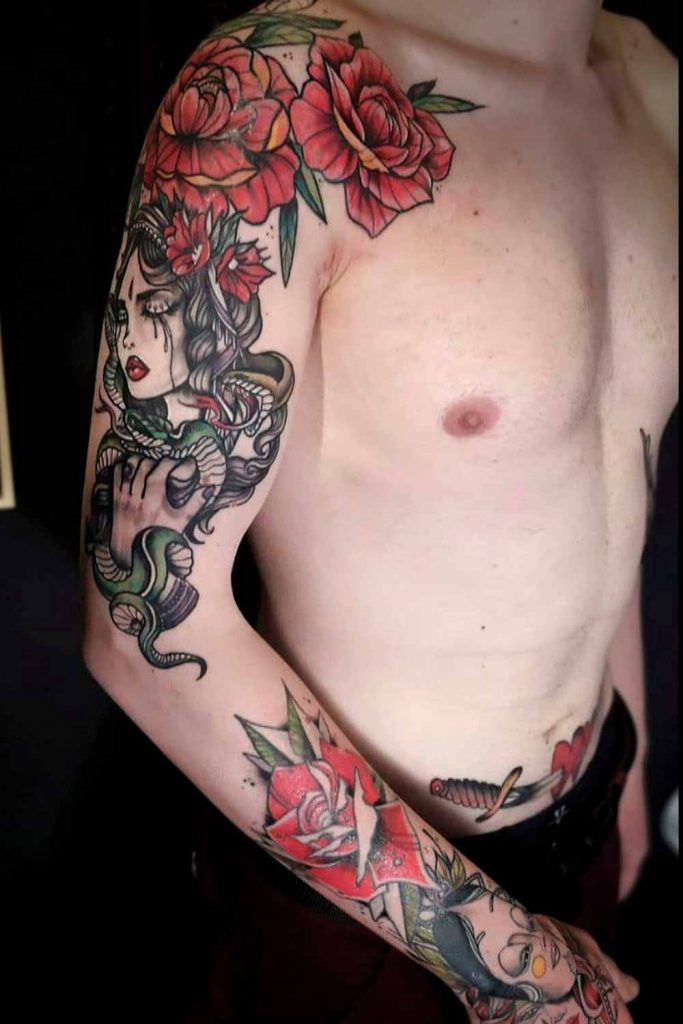 Rose Tattoo Men #tattoosformen #menstattoos #tattoo