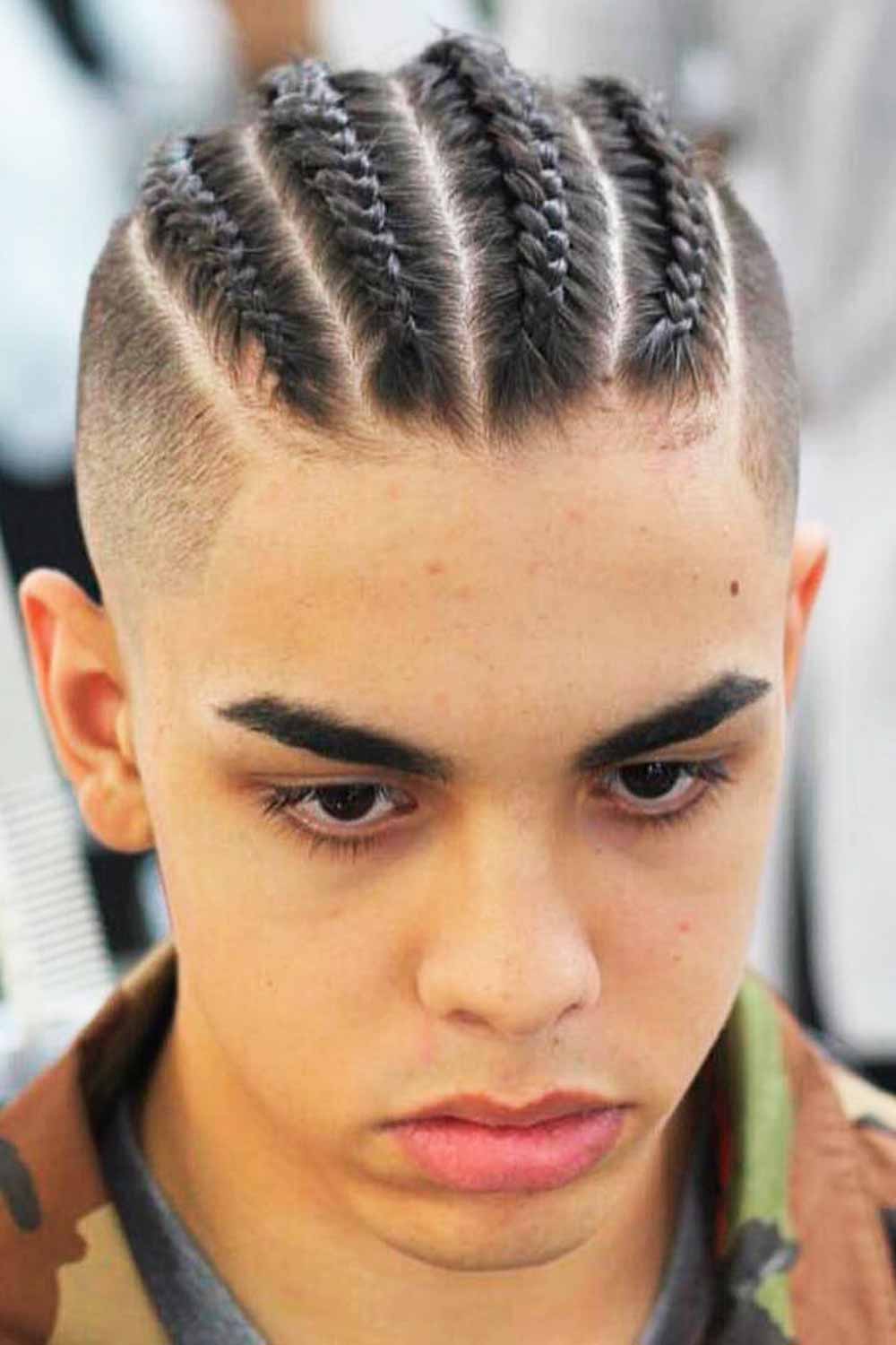 Four Braids Undercut #braidsformen #manbraid #mensbraids