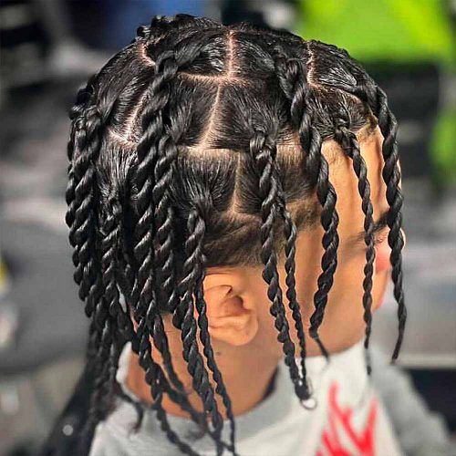 Two Strand Twist Men #twisthairstyles #twisthairmen #twostrandtwist #twisthairstylesmen