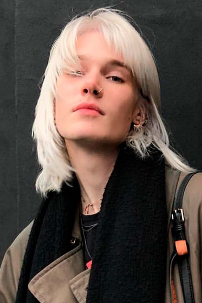 Ash Blonde #androgynoushaircuts #nonbinaryhaircuts #genderneutralhaircuts