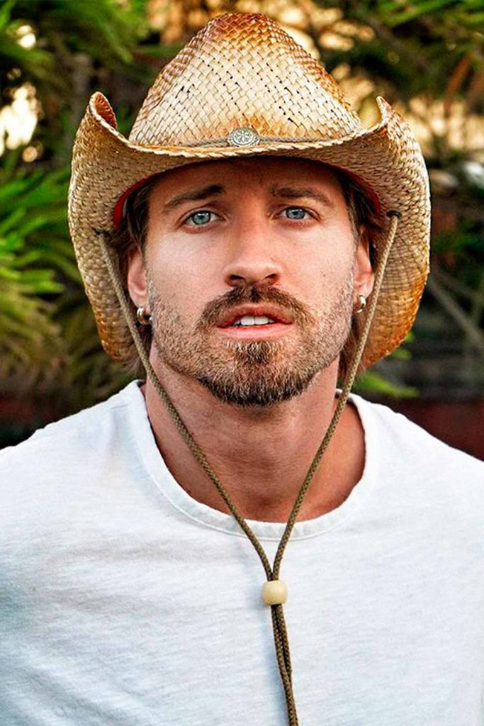 Hats with best sale hair for men