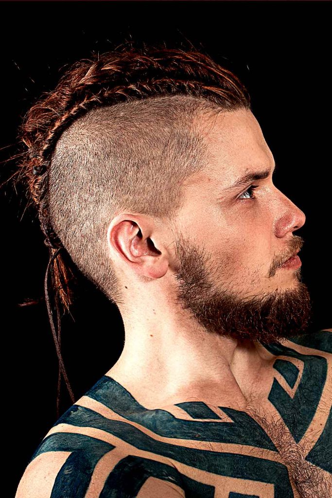 Viking Mohawk Braid #vikingbraids #braidsformen #vikinghairstyles