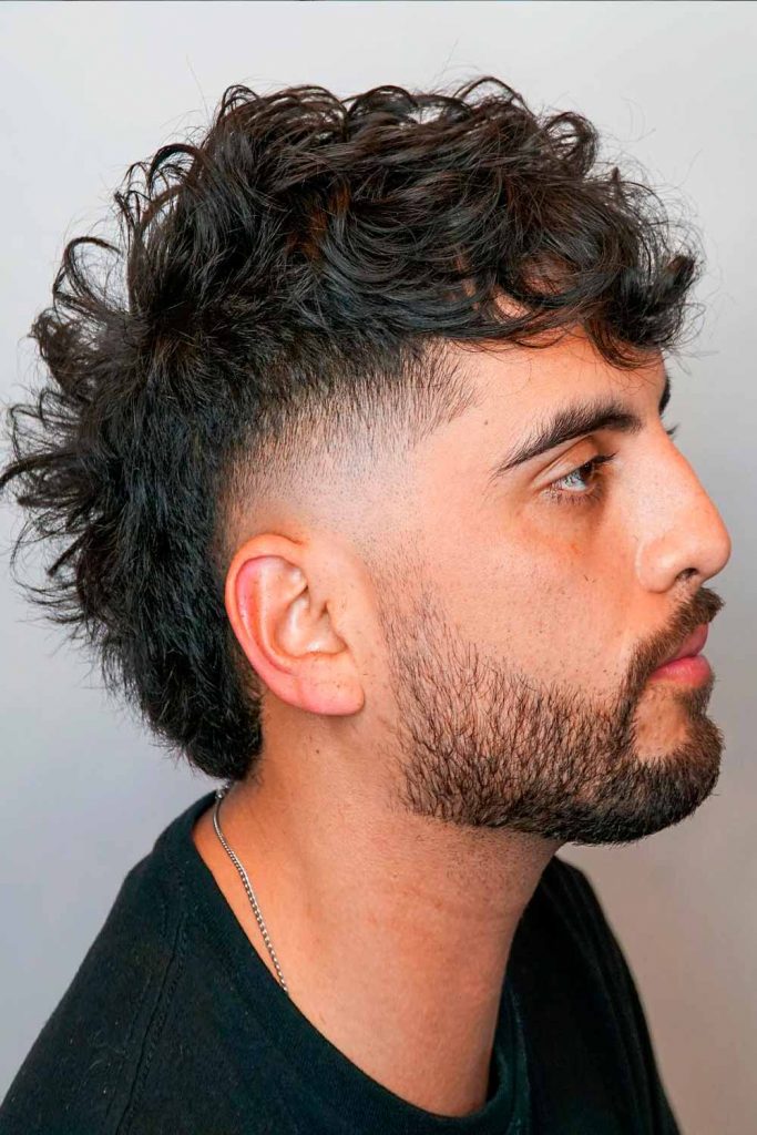 Mullet Fade #wavyhairmen #menwithwavyhair #wavyhairstylesmen