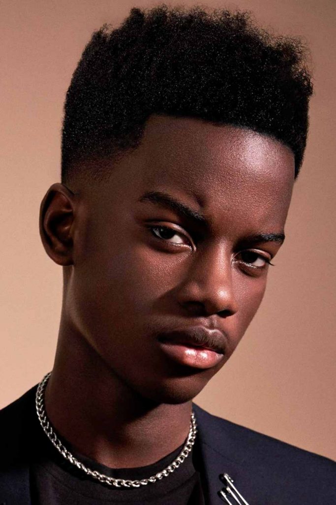 High Top Black Mens Fade Haircut #fadehaircutblackmen #afrofade #blackfade