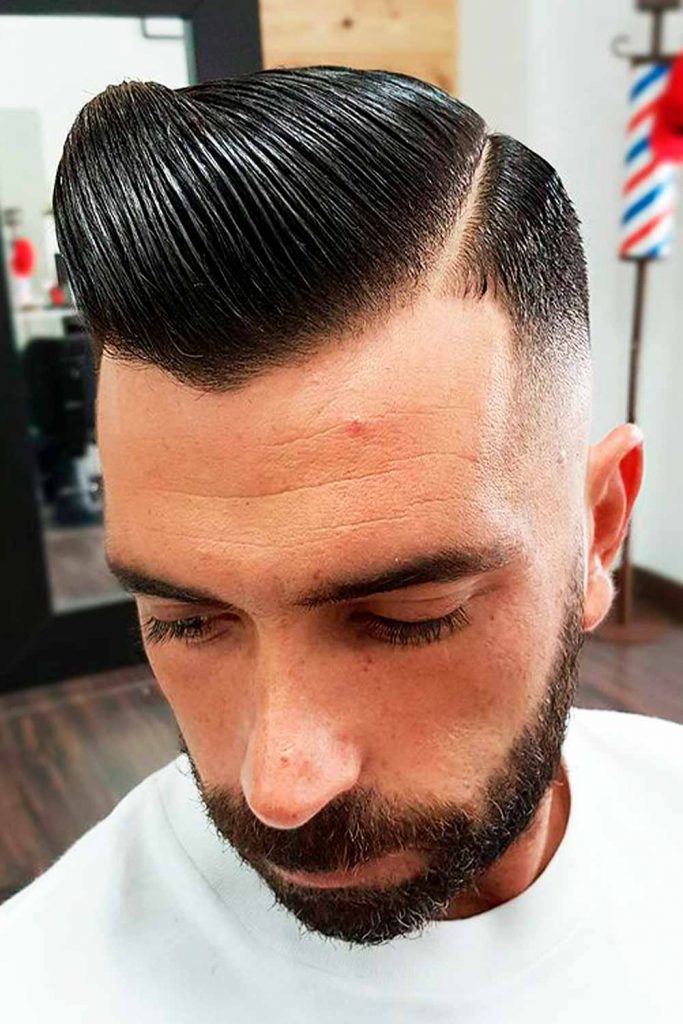 Hard Part Pompadour Comb Over #combover #comboverfade #fade