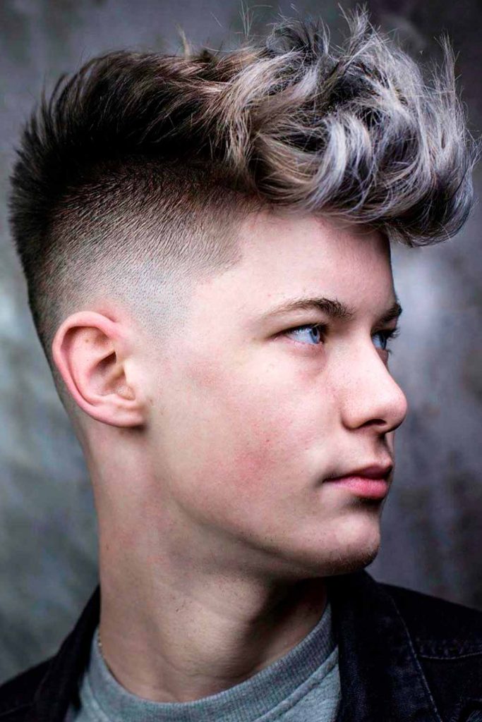 Silver Blonde Frosted Tips #frostedtips #frosttips #highlights #menshighlights