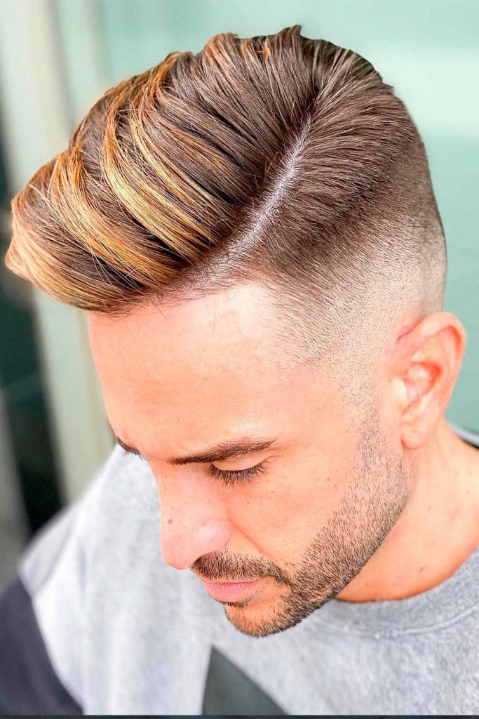 Image of The Side Part haircut for men with straight hair