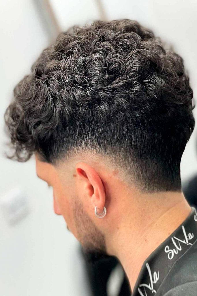 Best Curly Hairstyles For Men Brushed Back Low Fade 683x1024 