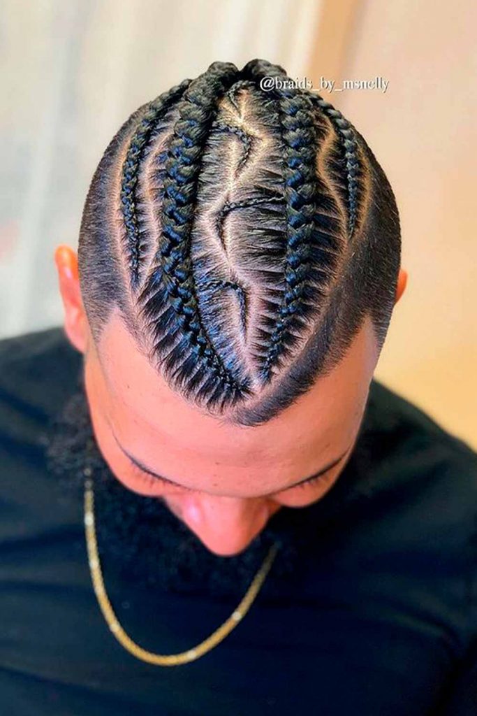 Shaved Sides Cornrows Hairstyles #cornrows #cornrowsmen #cornrowbraids #menscornrows