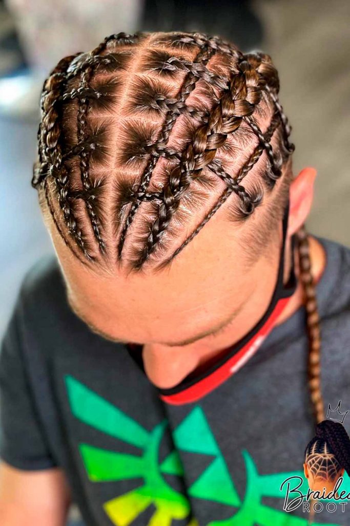 Long Hair Corn Rows #cornrows #cornrowsmen #cornrowbraids #menscornrows