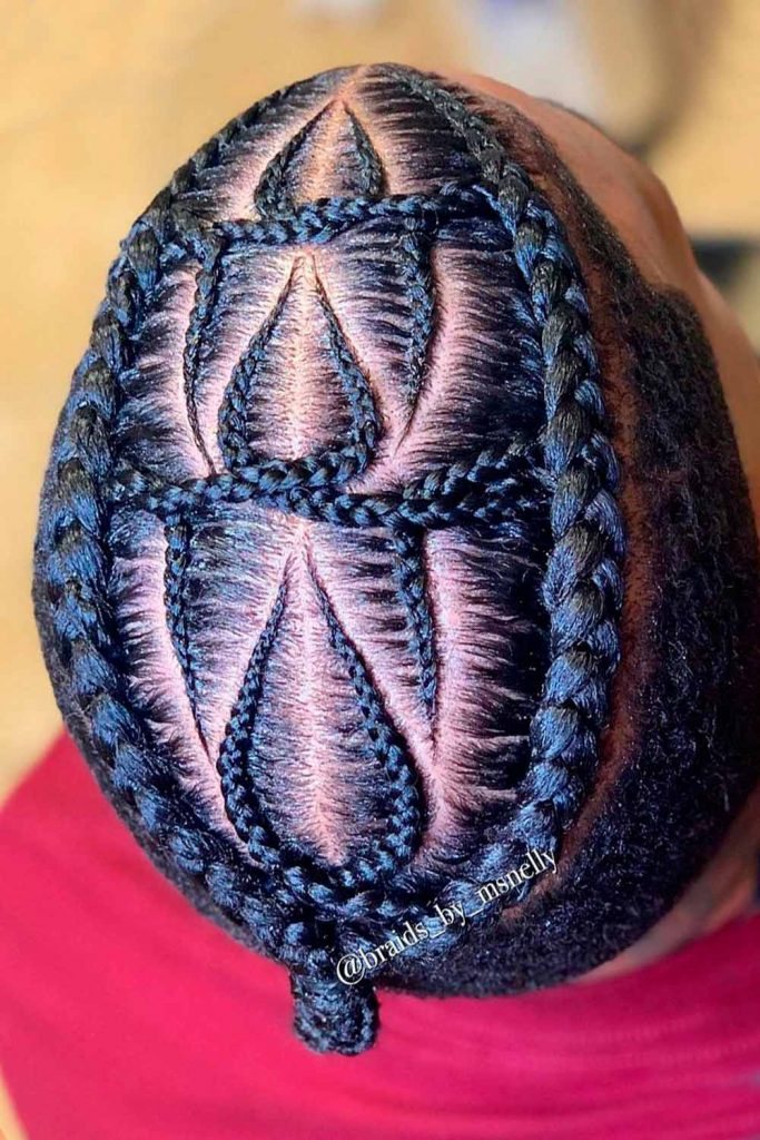 Braided Top Knot #cornrows #cornrowsmen #cornrowbraids #menscornrows