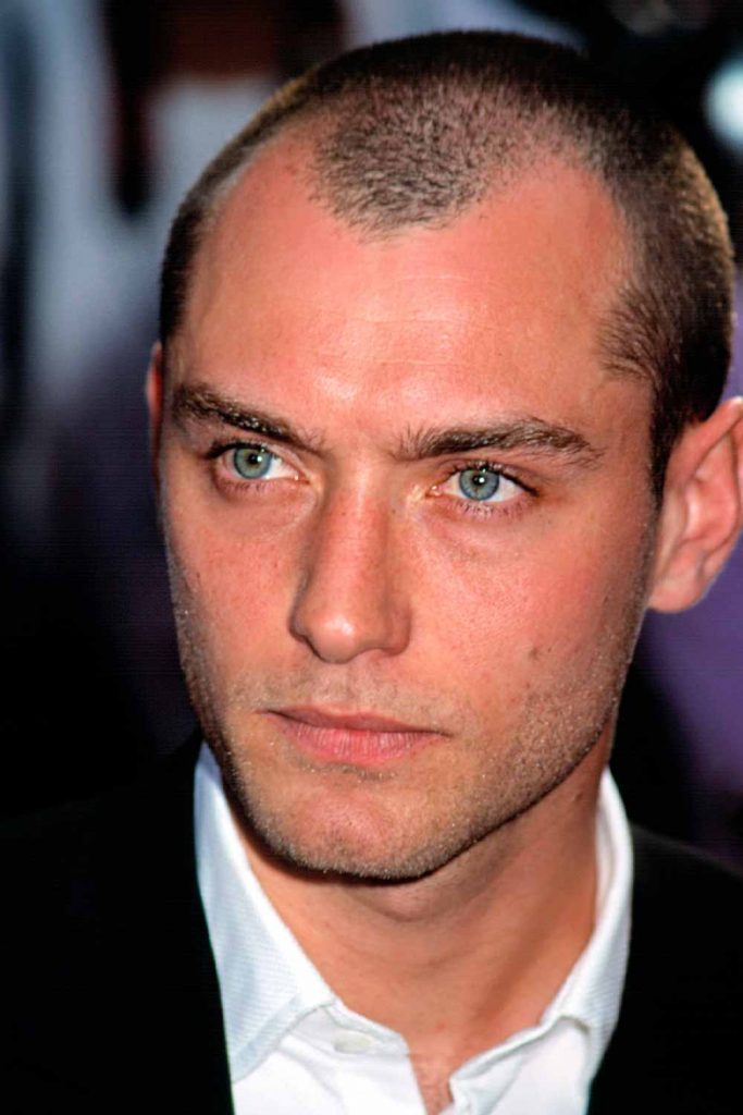 Jude Law’s Buzz Cut #haircutsforbaldingmen #baldmenhaircuts