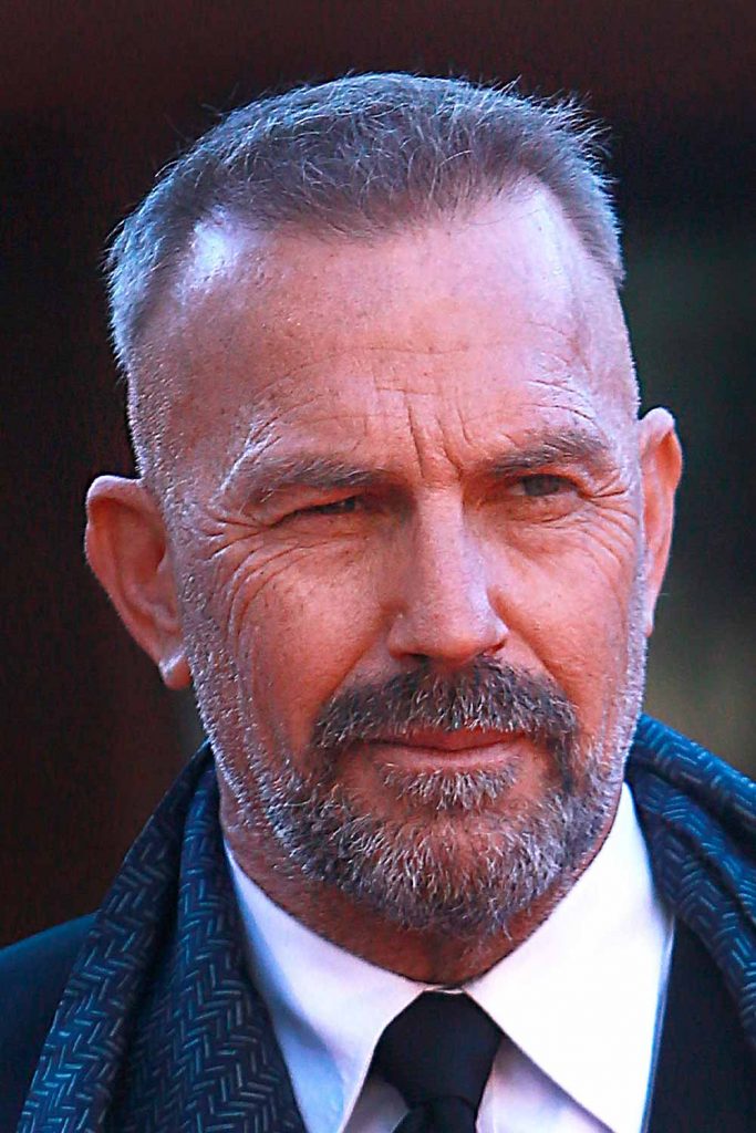 haircuts for balding men crew cut kevin costner