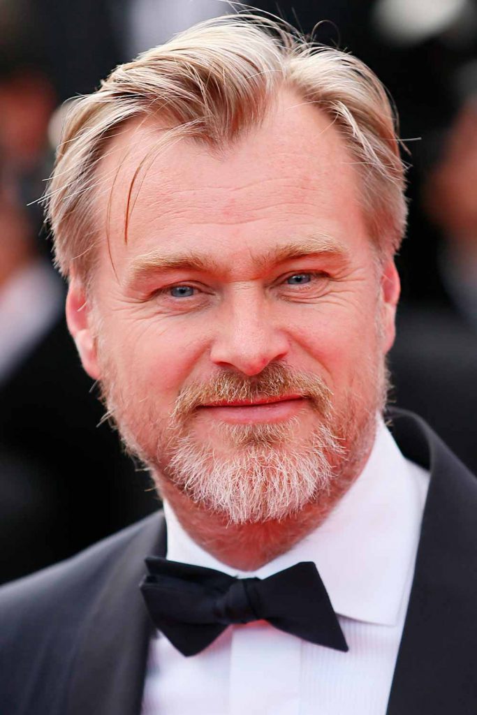 Christopher Nolan’s Parted And Brushed Back #haircutsforbaldingmen #baldmenhaircuts