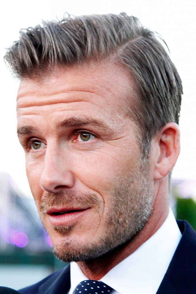 David Beckham’s Side Parting #haircutsforbaldingmen #baldmenhaircuts