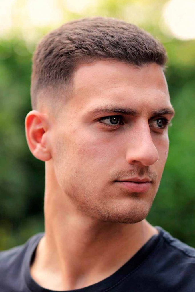 Crew Cut Fade Haircuts For Men Thick Hair#thickhairmen #haircutsformenwiththickhair