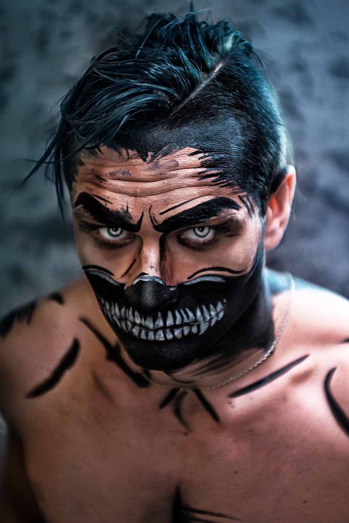 demon makeup for men