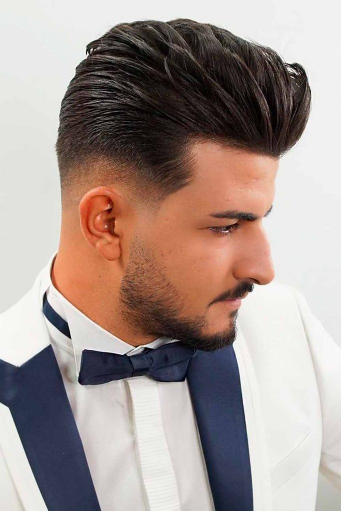 Premium Photo | Well groomed hairstyle male beauty and fashion look formal  office costume for bearded guy unshaven handsome man with razor blade  hairdresser concept young and confident barber facial care