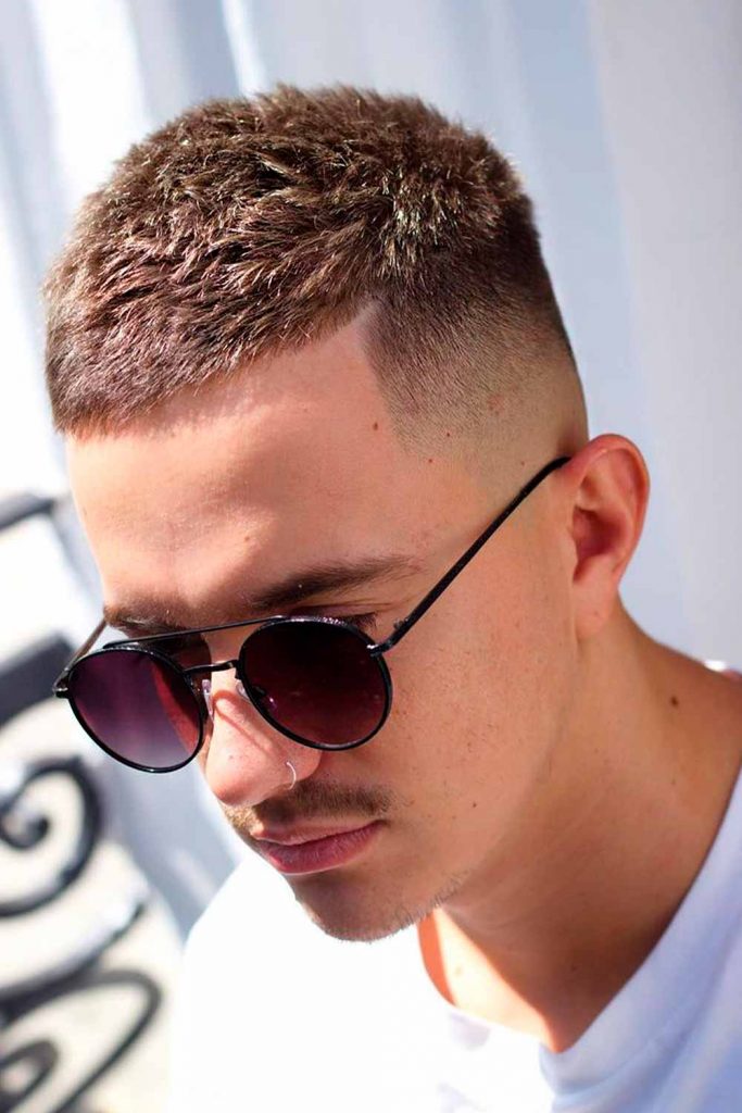 Military cut hairstyle for male | HairstyleAI