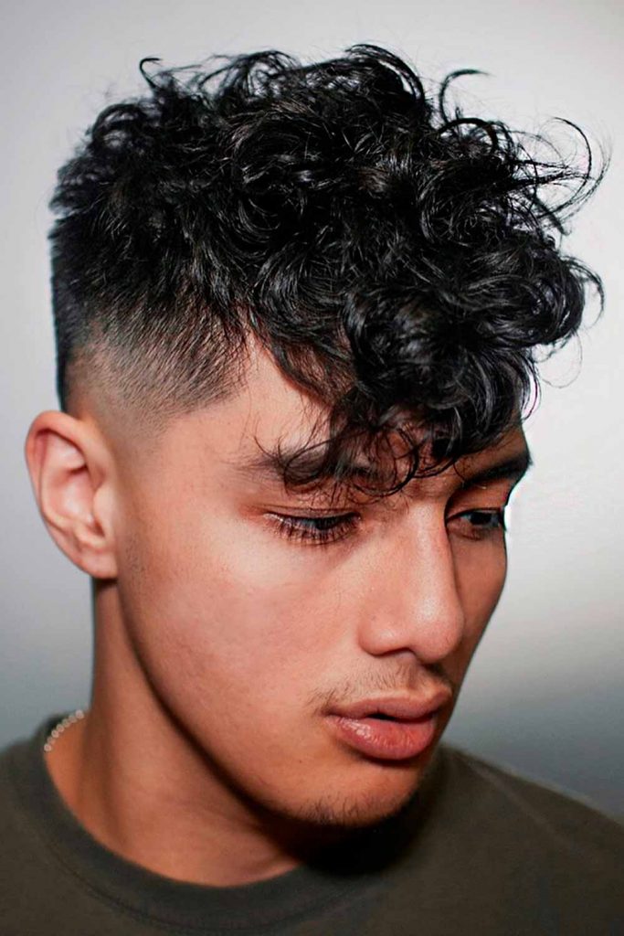 Straight to outlet curly mens hair