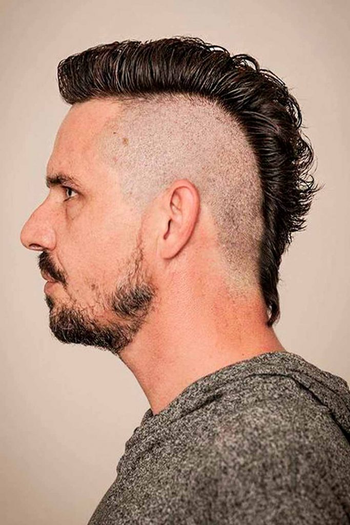 barber mohawk hair designs for men