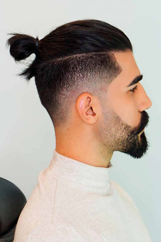 Undercut Man Bun Fade #undercutfade #undercut #fade #fadedundercut