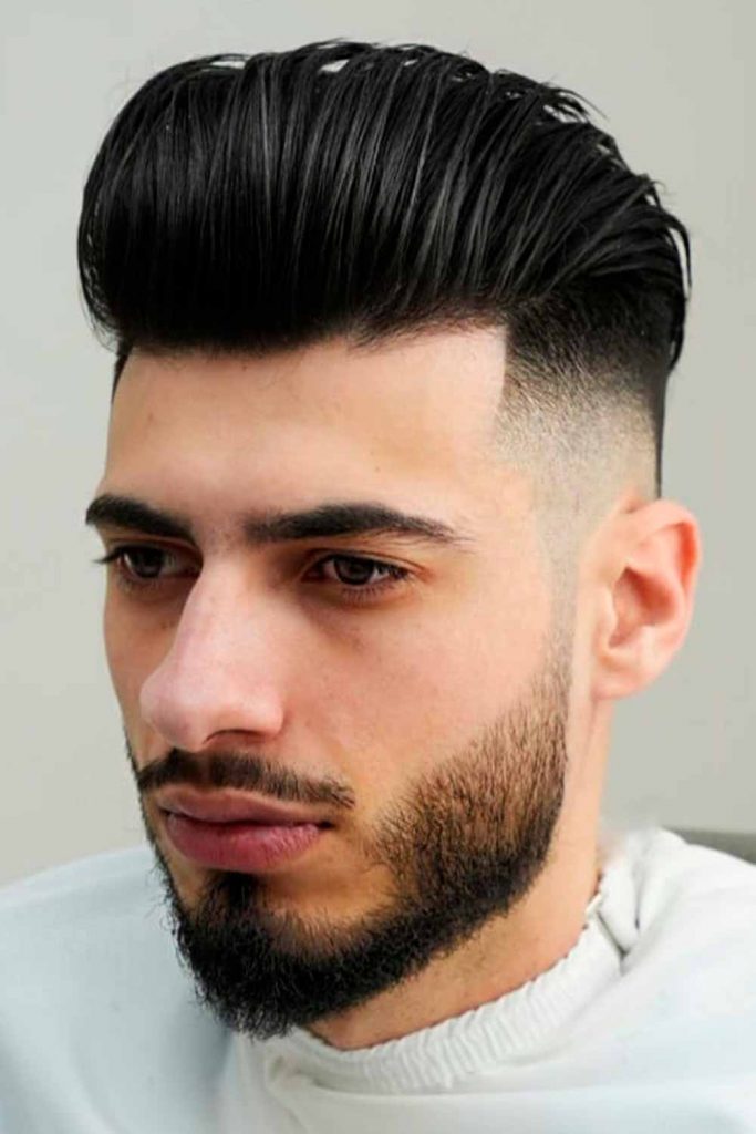 Pomp Inspired Undercut Slick Back Fade #undercutfade #undercut #fade #fadedundercut