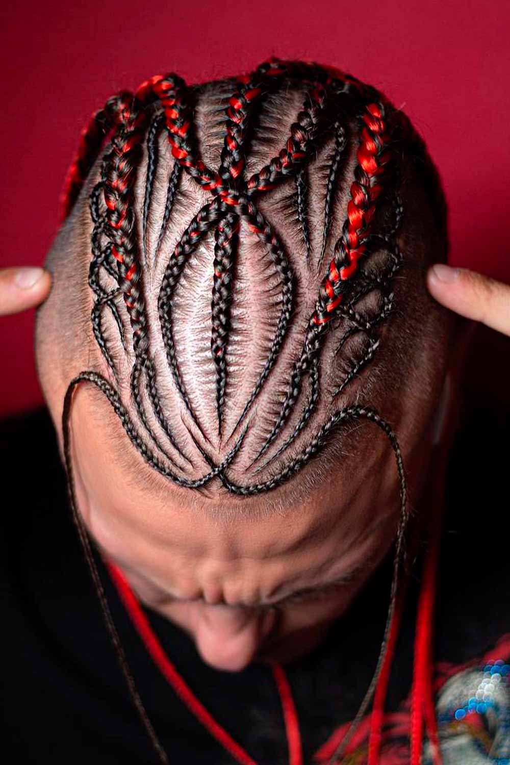 White Men Corn Rows #braidsformen #manbraid #manbraidstyles #mensbraids