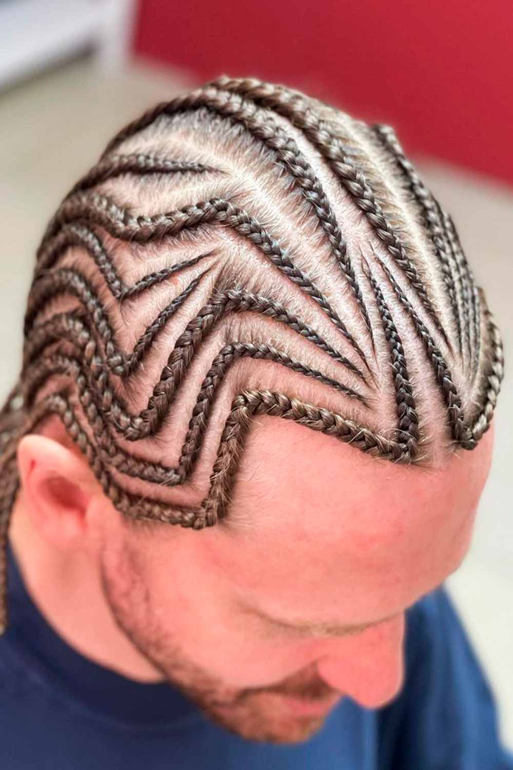 Zig Zag Cornrows #braidsformen #manbraid #manbraidstyles #mensbraids