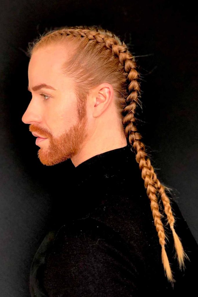 Two Dutch Braids #braidsformen #manbraid #manbraidstyles #mensbraids