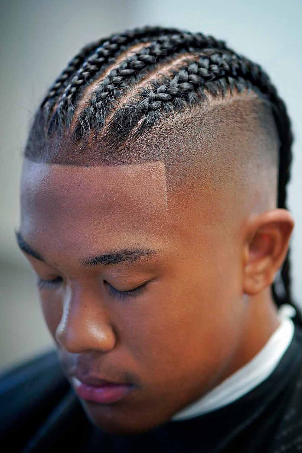 Four Braids Undercut #braidsformen #manbraid #manbraidstyles #mensbraids