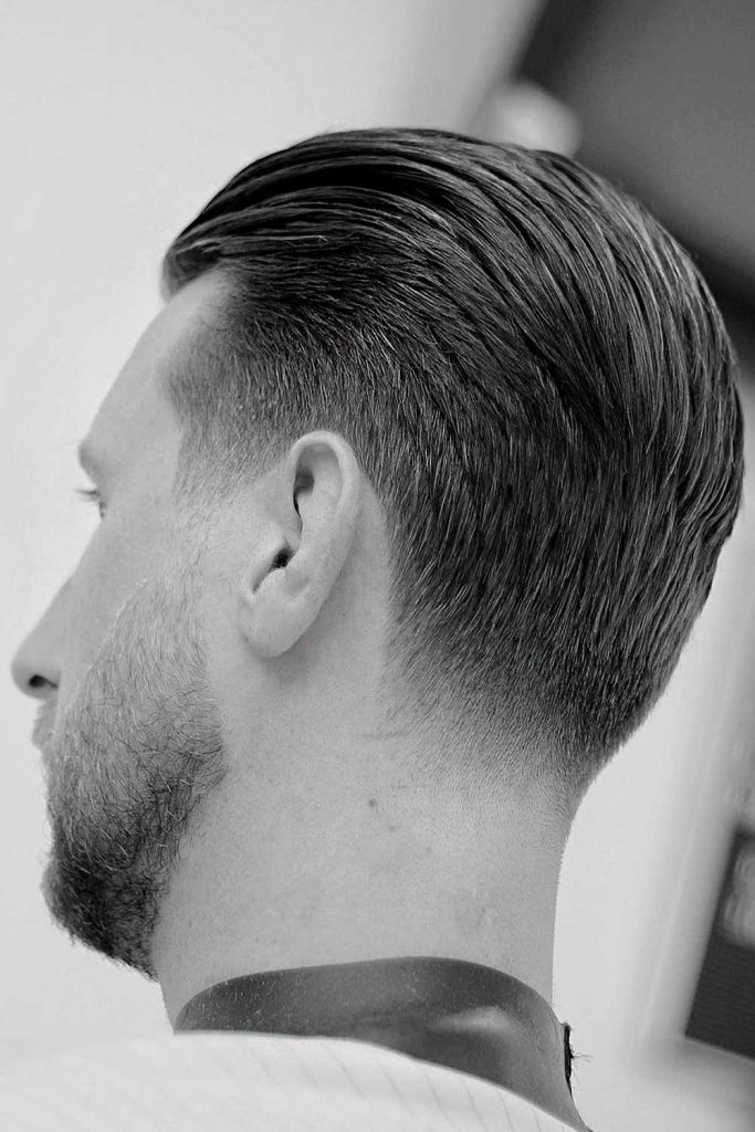 Slicked Back Taper Low Fade Haircut #taper #fade #taperfade #taperfadecut