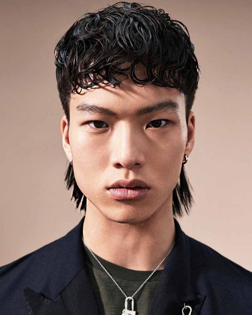 Korean Perm Male Mullet #koreanperm #koreanpermmen #asianperm #maleperm